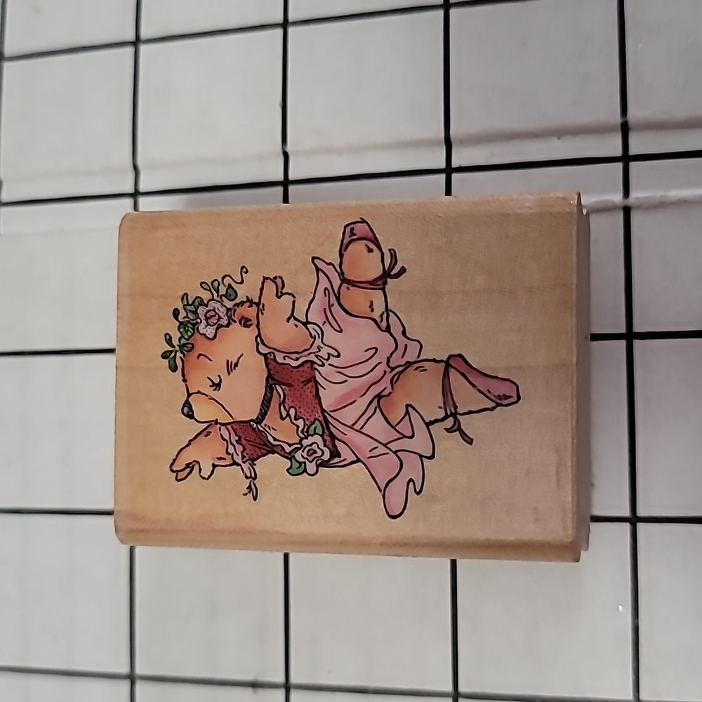 Ballerina Bear Stamp Unused‎